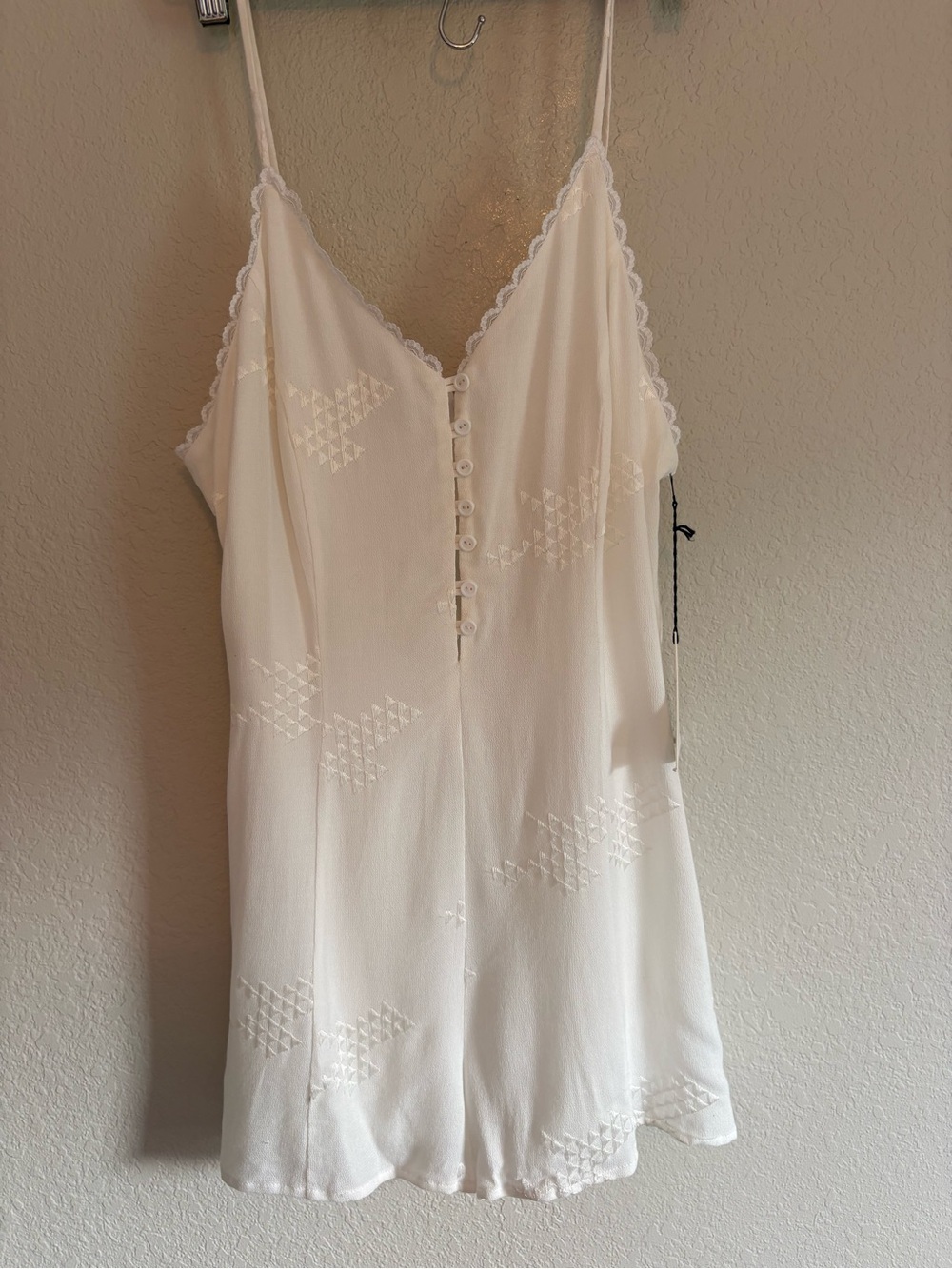 Lost + Wander - Mya Romper in White